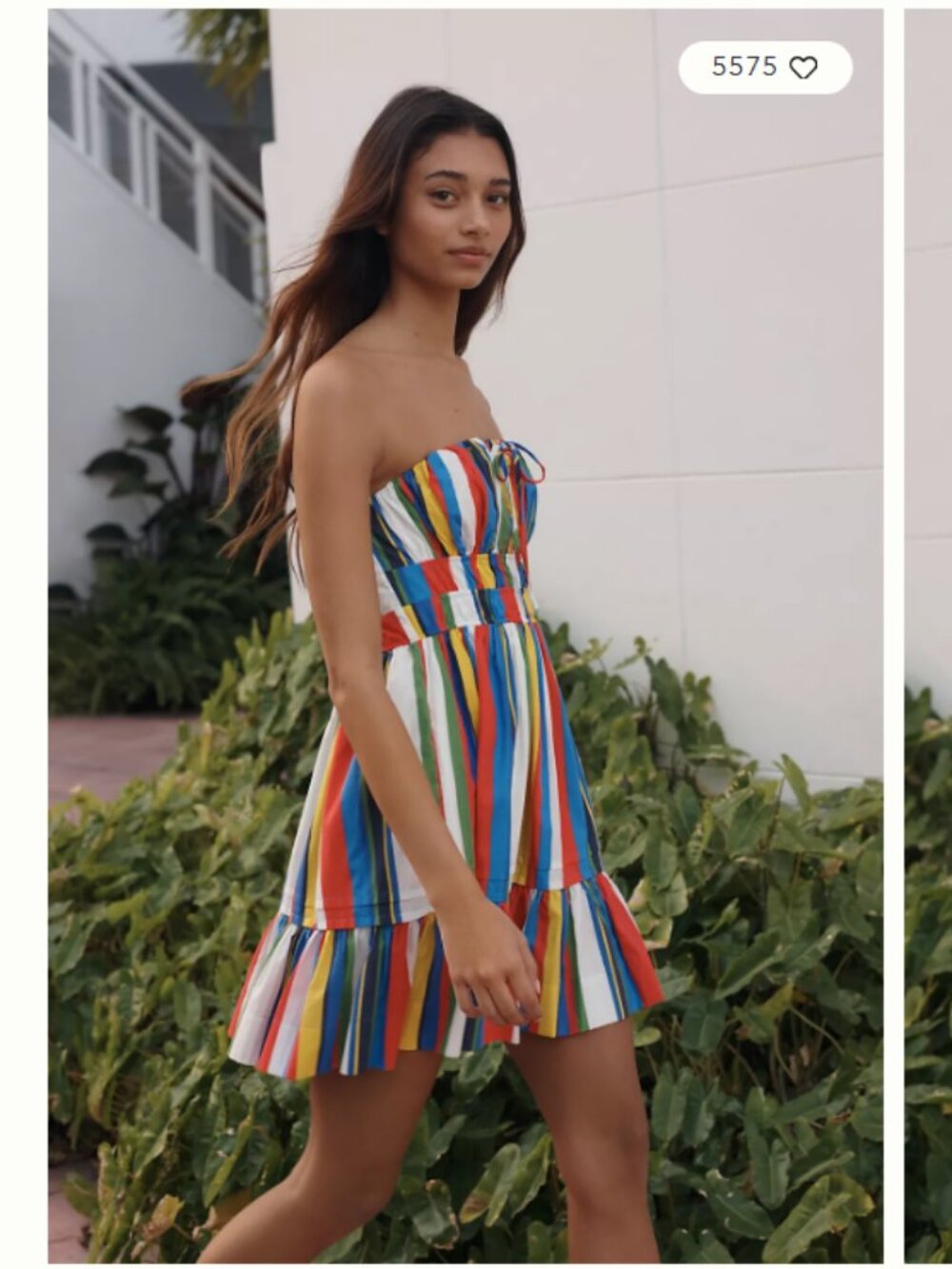 Anthropologie Somerset Strapless Mini Dress Stripe Small